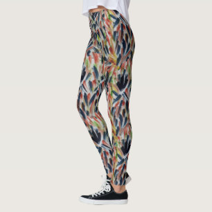 Abstract Watercolor Art Leggings