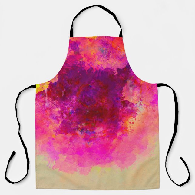 Abstract watercolor background. Colourful texture. Apron (Front)