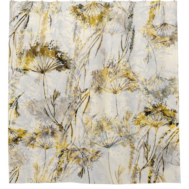Abstract watercolor background: dandelion, juniper (Front)