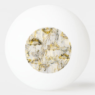 Abstract watercolor background: dandelion, juniper ping pong ball