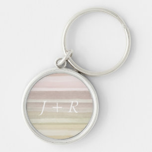 Abstract watercolor background keychain