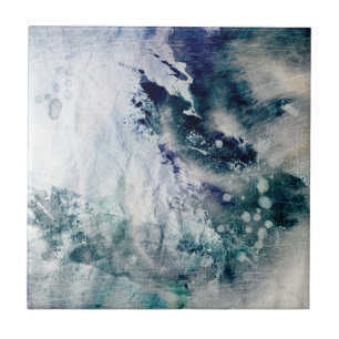 Abstract watercolor background on grunge paper 2 tile