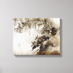 Abstract watercolor background on grunge paper canvas print