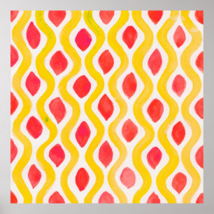 Abstract watercolor background poster