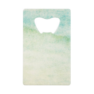 Abstract watercolor background wallet bottle opener