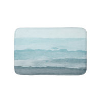 Abstract watercolor blue sea