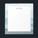 Abstract watercolor blue sea notepad<br><div class="desc">A beautiful abstract watercolor sea landscape. A blue palette reminiscing of the beach and the ocean.</div>