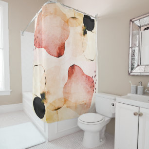 Abstract Watercolor Boho Terracotta Rose