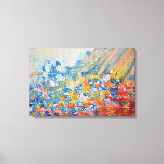 Abstract Watercolor Canvas Print (Front)