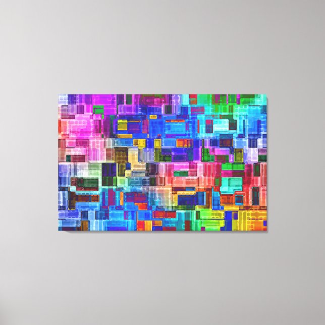 Abstract Watercolor Canvas Print (Front)