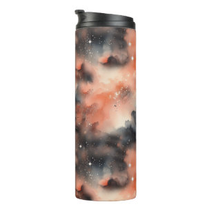 Abstract Watercolor Celestial Symphony Thermal Tumbler