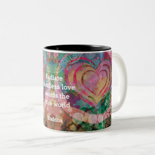 Abstract Watercolor Customized Quote Two-Tone Coffee Mug