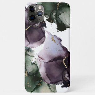 Abstract Watercolor Deep Forest Plum  iPhone 11 Pro Max Case