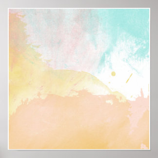 abstract watercolor design poster