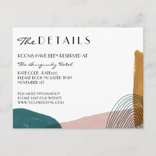 Abstract Watercolor Details Enclosure Card