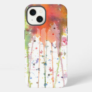 Abstract Watercolor Drippy Art iPhone 13 Case