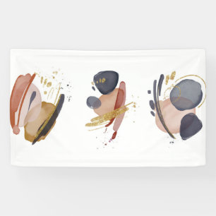 Abstract watercolor elements Banner