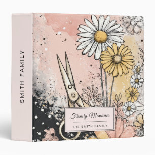 Abstract Watercolor Floral Art Binder