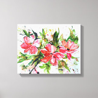 Abstract Watercolor Floral Print