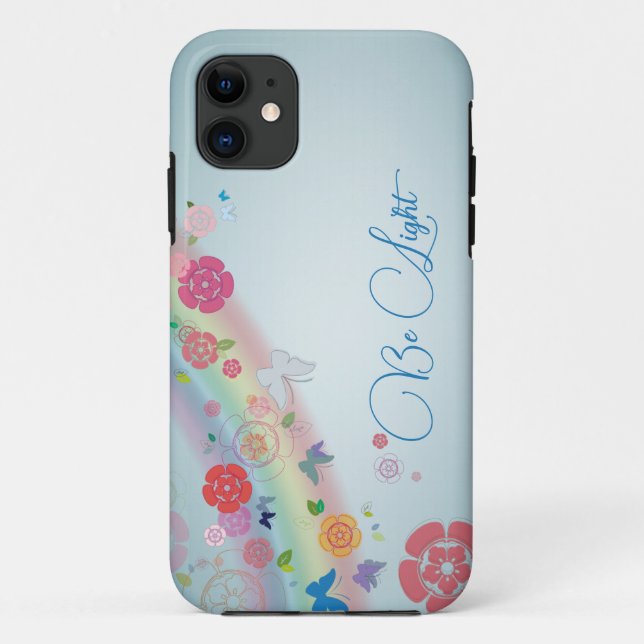 Abstract watercolor flowers iPhone Case (Back)