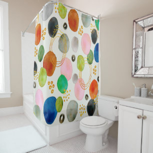 Abstract Watercolor Gold Glitter Art