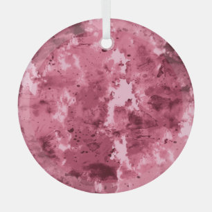 Abstract watercolor grunge: camouflage pattern. glass ornament