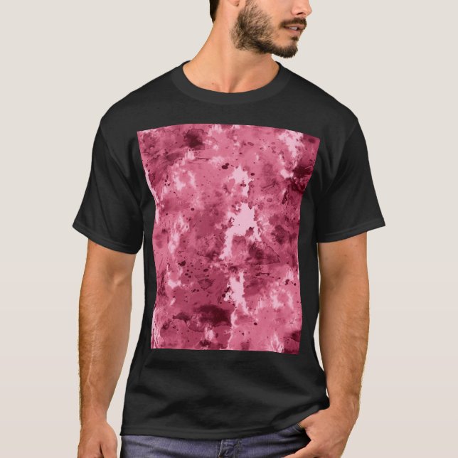 Abstract watercolor grunge: camouflage pattern. T-Shirt (Front)