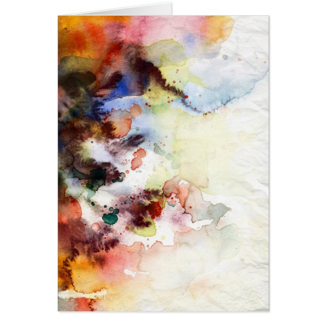 Abstract watercolor grunge texture with paint (Front)