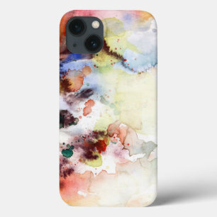 Abstract watercolor grunge texture with paint iPhone 13 case