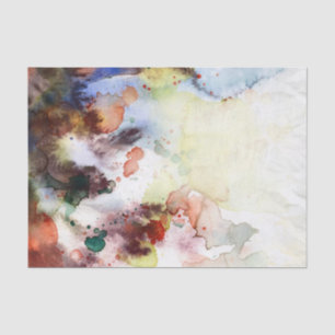 Abstract watercolor grunge texture with paint tissue paper