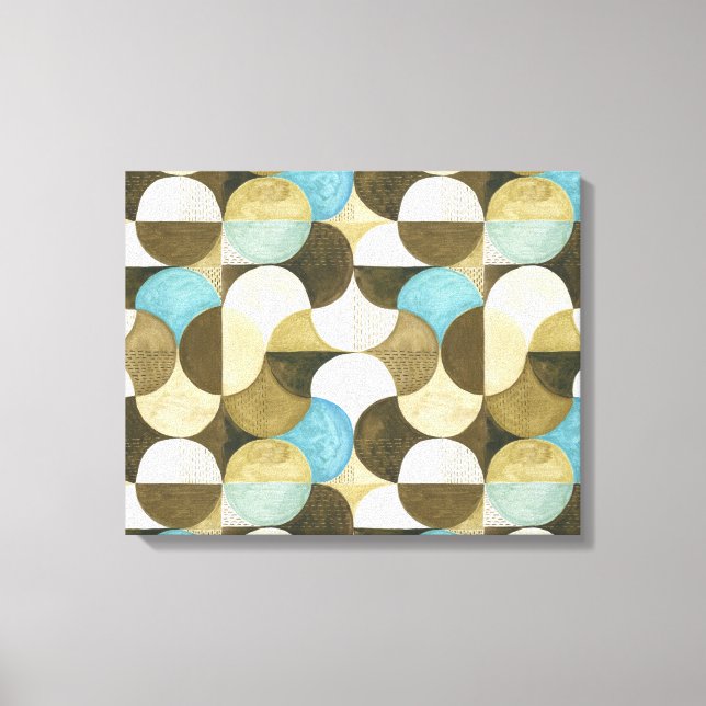 Abstract Watercolor Hand Drawn Canvas Print (Front)