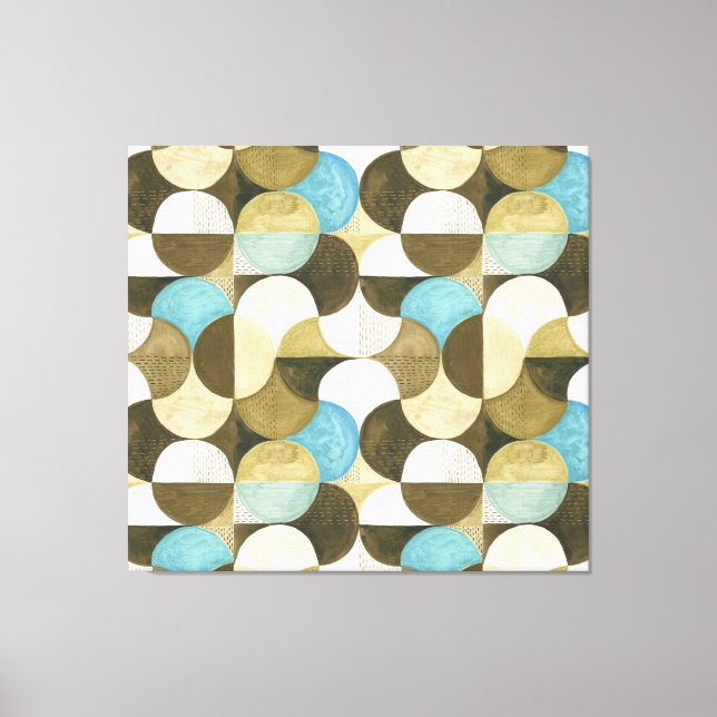 Abstract Watercolor Hand Drawn Canvas Print (Front)