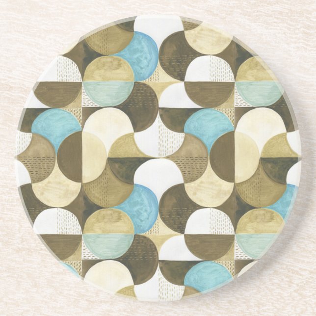 Abstract Watercolor Hand Drawn Coaster (Front)