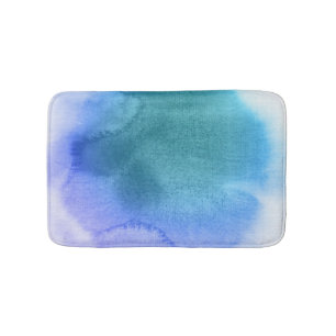 Abstract watercolor hand painted background 12 bath mat