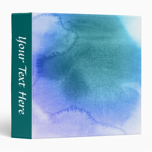Abstract watercolor hand painted background 12 binder (Front/Spine)