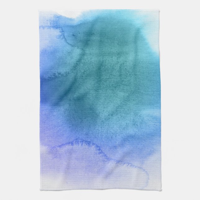 Abstract watercolor hand painted background 12 kitchen towel (Vertical)
