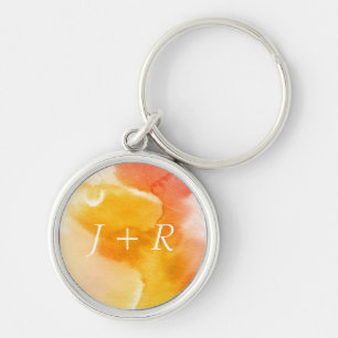 Abstract watercolor hand painted background 13 keychain