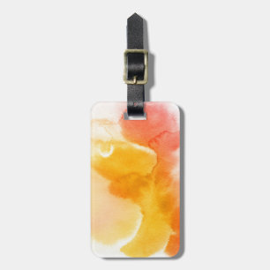 Abstract watercolor hand painted background 13 luggage tag