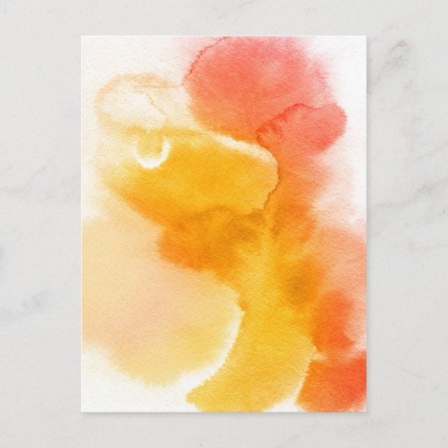 Abstract watercolor hand painted background 13 postcard (Front)
