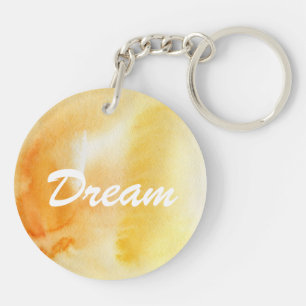 Abstract watercolor hand painted background 14 keychain