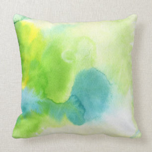 Abstract watercolor hand painted background 16 throw pillow