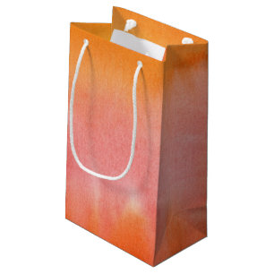 Abstract watercolor hand painted background 17 small gift bag
