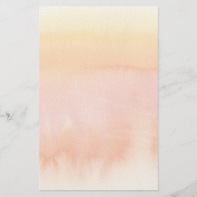 Abstract watercolor hand painted background 17 stationery (Front)