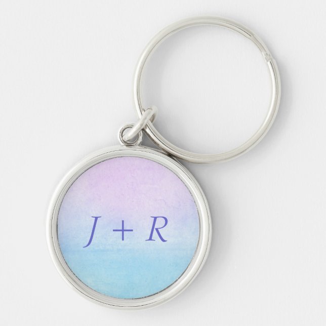 Abstract watercolor hand painted background 18 keychain (Front)