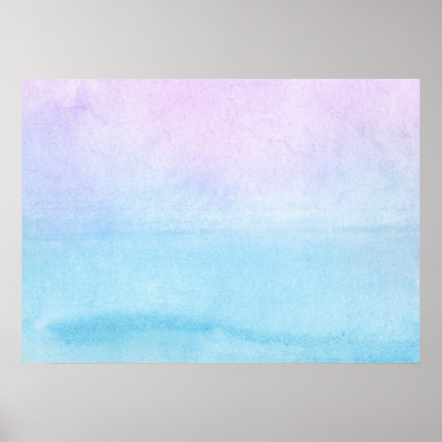 Abstract watercolor hand painted background 18 poster (Front)