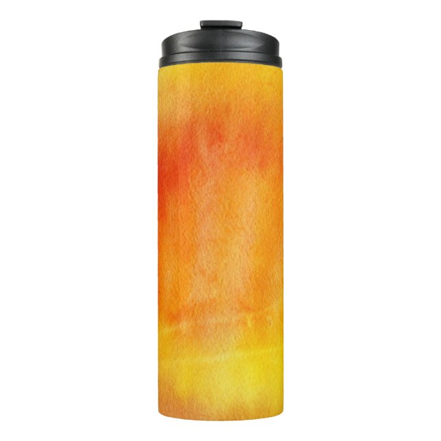Abstract watercolor hand painted background 19 thermal tumbler (Front)