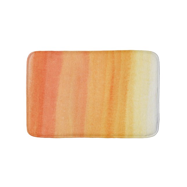 Abstract watercolor hand painted background 2 bath mat (Front)