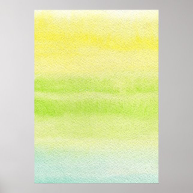 Abstract watercolor hand painted background 2 poster (Front)