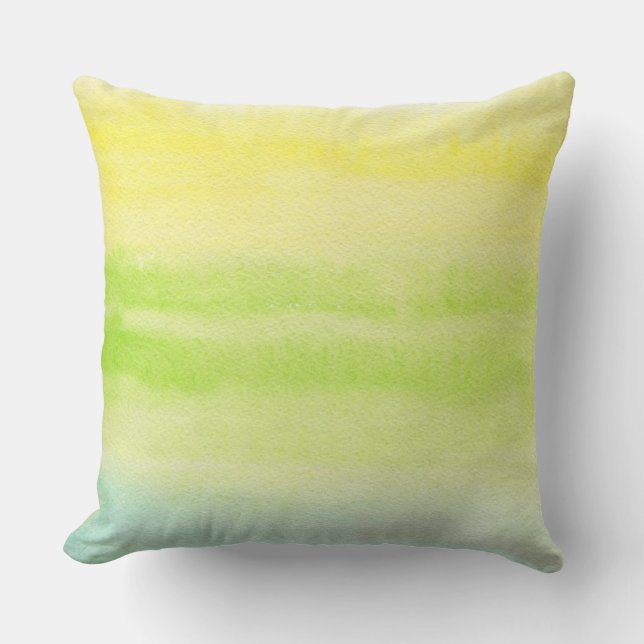 Abstract watercolor hand painted background 2 throw pillow (Front)