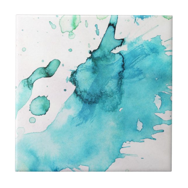 Abstract watercolor hand painted background 2 tile (Front)